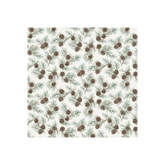 White Linen Christmas Pinecones - 25430